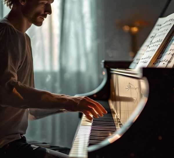 李健月光钢琴曲五线谱，探寻旋律中的诗意情感