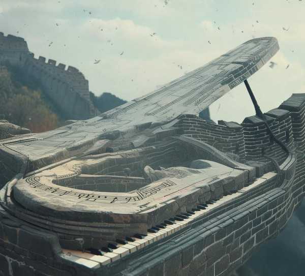 穿越时空的长城谣，钢琴版五线谱之旅
